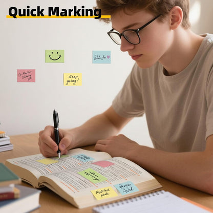Small Sticky Notes 1.5x2 in, 50 Pads, 100 Sheets/Pad, 4 Pastel Colors