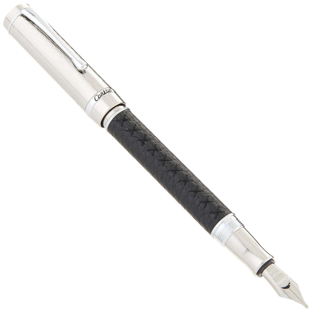 Conklin Duragraph Fountain Pen Ice Blue - 14K Omniflex Solid Gold Nib - Cool Blue Elegance & Superior Writing Performance - Ideal for Professionals