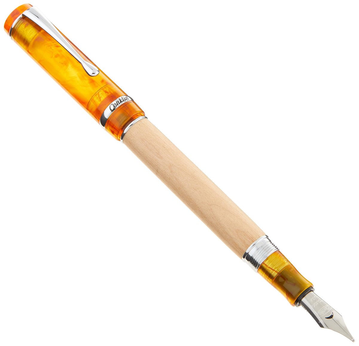Conklin Duragraph Fountain Pen Ice Blue - 14K Omniflex Solid Gold Nib - Cool Blue Elegance & Superior Writing Performance - Ideal for Professionals