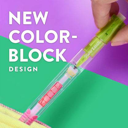 Paper Mate Clearpoint Mechanical Pencils, Color Block Edition, HB #2 Lead (0.7mm), 12 Count - Back to School, Fun Office Supplies