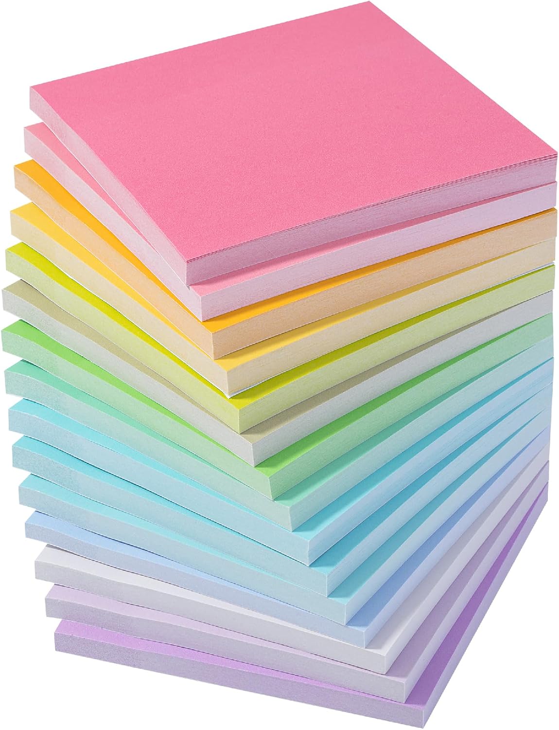 Mr. Pen- Sticky Notes, 3"x3", 15 Pads, 675 Sheets, Pastel Colors