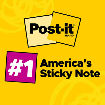 Post-it pop-up Notes, 3 x 3 in, Canary Yellow, 24 Pads, 100 Sheets/pad