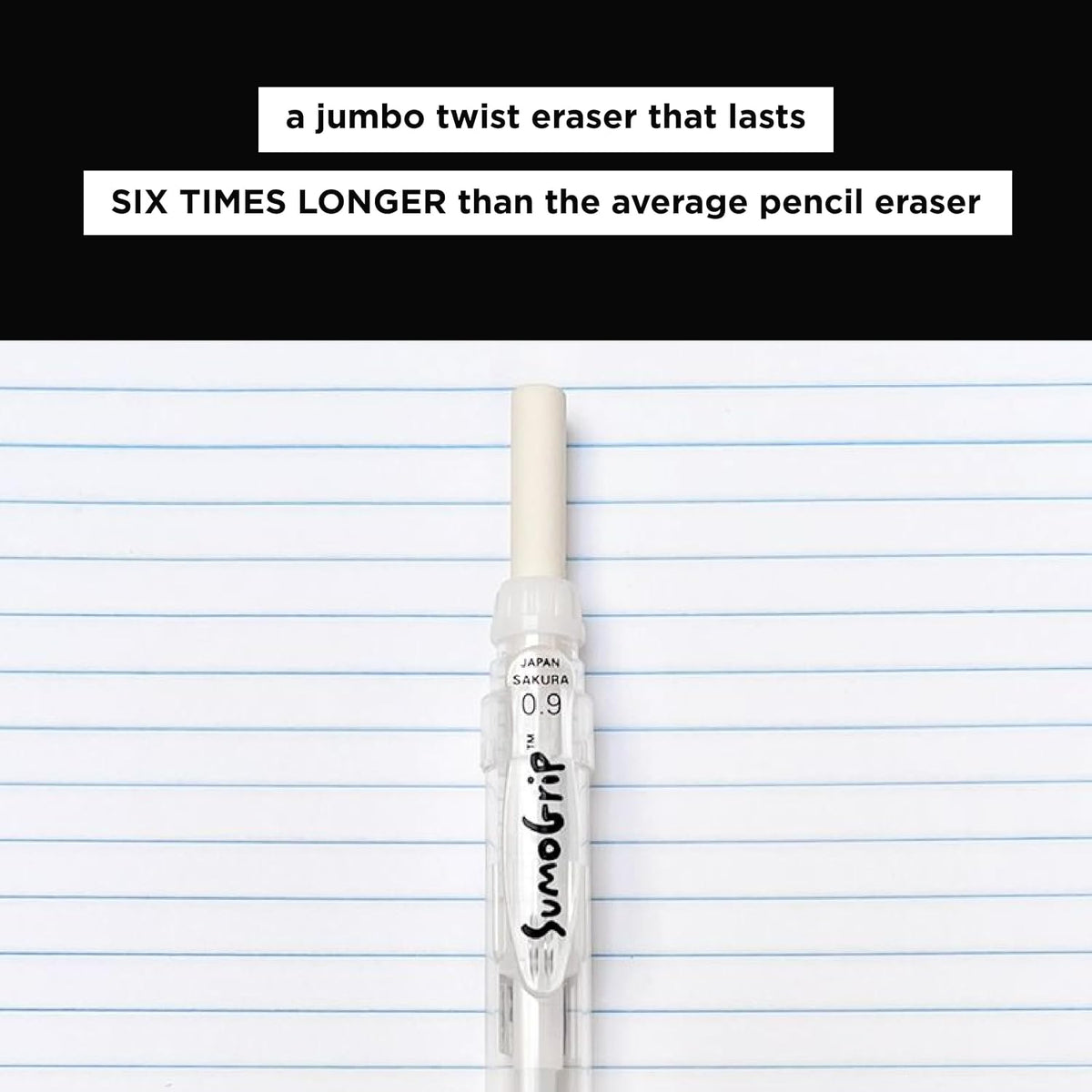 SAK50280 - Mechanical Pencil, w/ Pocket Clip, .9mm, Clear