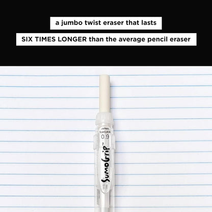 SAK50280 - Mechanical Pencil, w/ Pocket Clip, .9mm, Clear