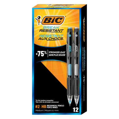 BIC Break Resistant Mechanical Pencils with Erasers, 4-Count Pack