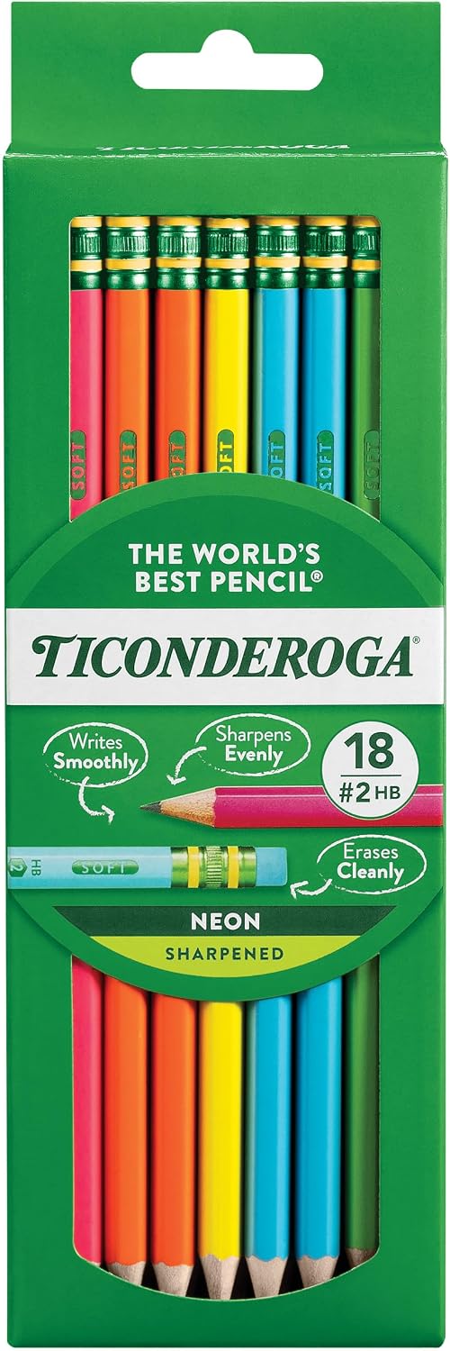 Ticonderoga Wood-Cased Pencils, Pre-Sharpened