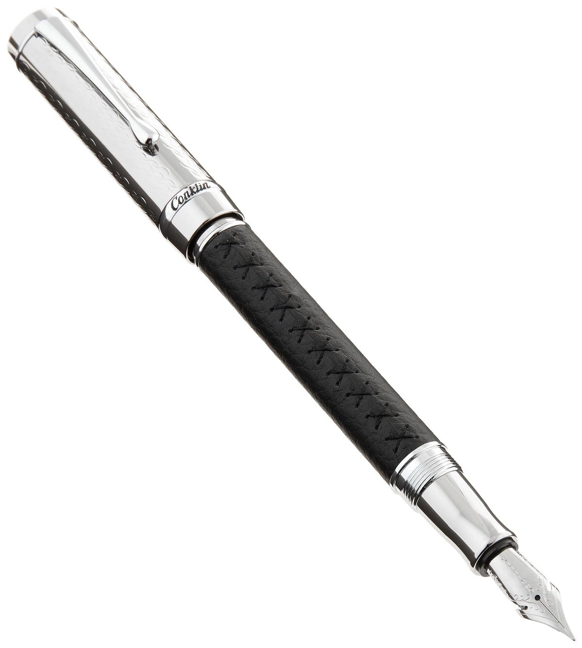 Conklin Duragraph Fountain Pen Ice Blue - 14K Omniflex Solid Gold Nib - Cool Blue Elegance & Superior Writing Performance - Ideal for Professionals