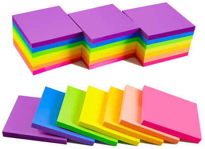 (24 Pads) Sticky Notes 1.5 x 2 in, 8 Colors Post Self Sticky Notes Pad Its