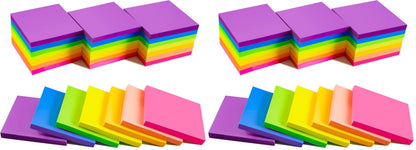 (24 Pads) Sticky Notes 1.5 x 2 in, 8 Colors Post Self Sticky Notes Pad Its