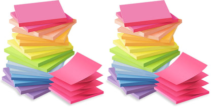 (16 Pack) Pop Up Sticky Notes 3x3 in Accordion Stickies,Bright Colors