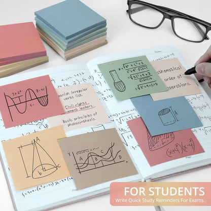 Taja 36 Pads Sticky Notes, 3x3 Inch, Aesthetic Self-Stick Notes, Vintage