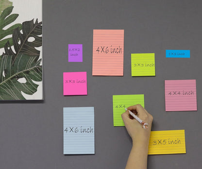 (24 Pads) Sticky Notes 1.5 x 2 in, 8 Colors Post Self Sticky Notes Pad Its