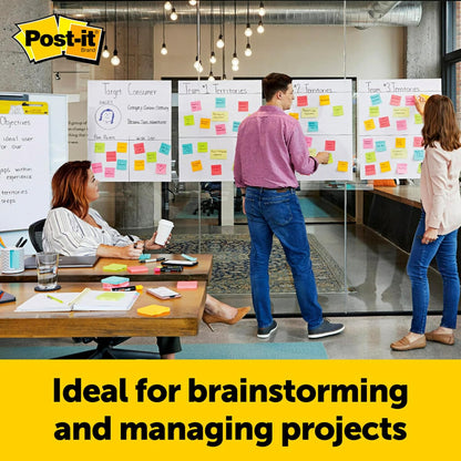 3M Post-it Easel Pad, 20 x 23 in, White, 2 Pack, Command Strips included