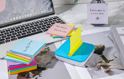 (18 Pads) Pop Up Sticky Notes 3x3in with 9 Bright Colors for Office, School