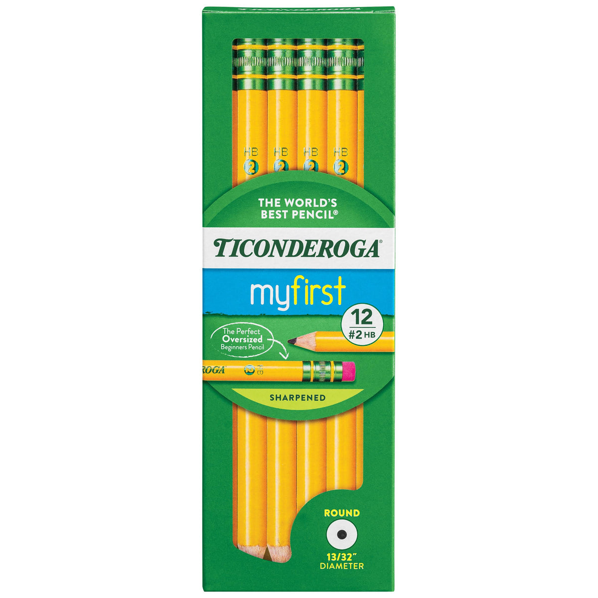 Ticonderoga My First Wood-Cased Pencils, Pre-Sharpened
