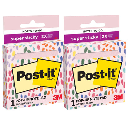 Post-it 100% Recycled Super Sticky Notes, 3 x 3 in, Oasis, 5 Pads