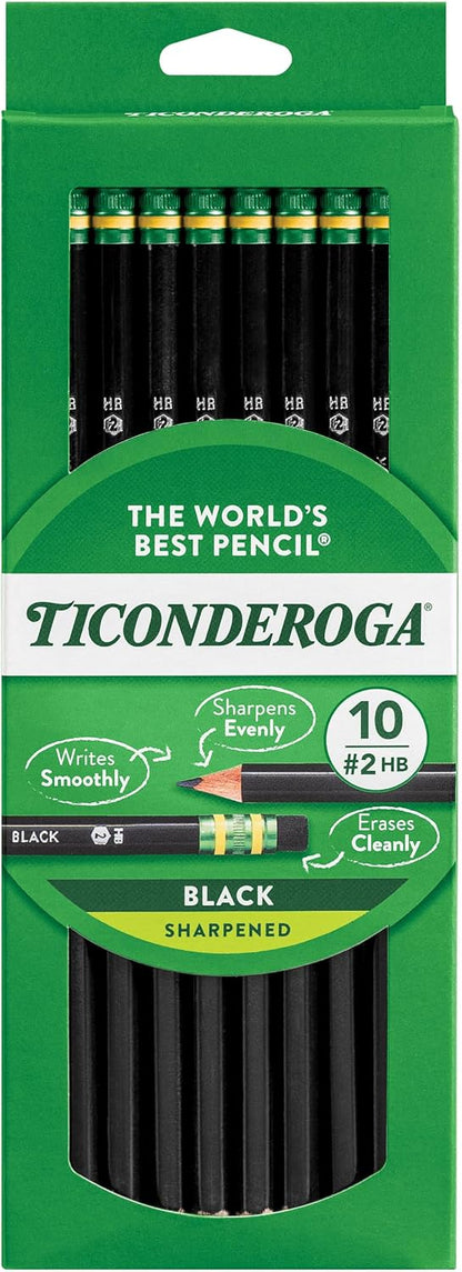Ticonderoga Wood-Cased Pencils, Pre-Sharpened