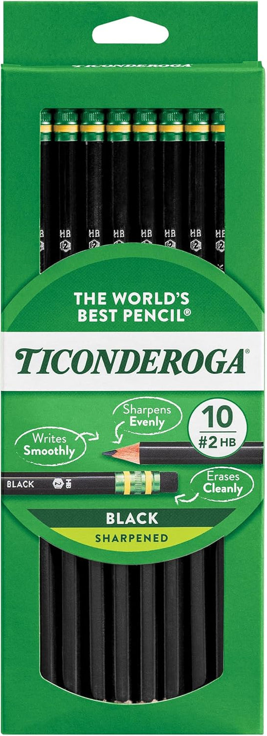 Ticonderoga Wood-Cased Pencils, Pre-Sharpened