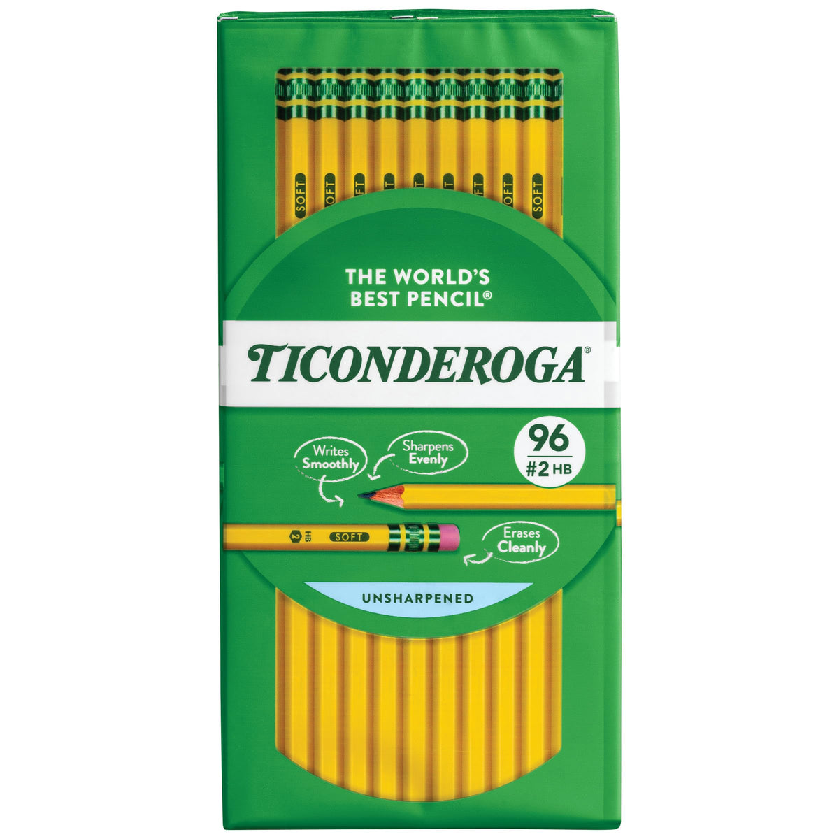 Ticonderoga Wood-Cased Pencils, Pre-Sharpened