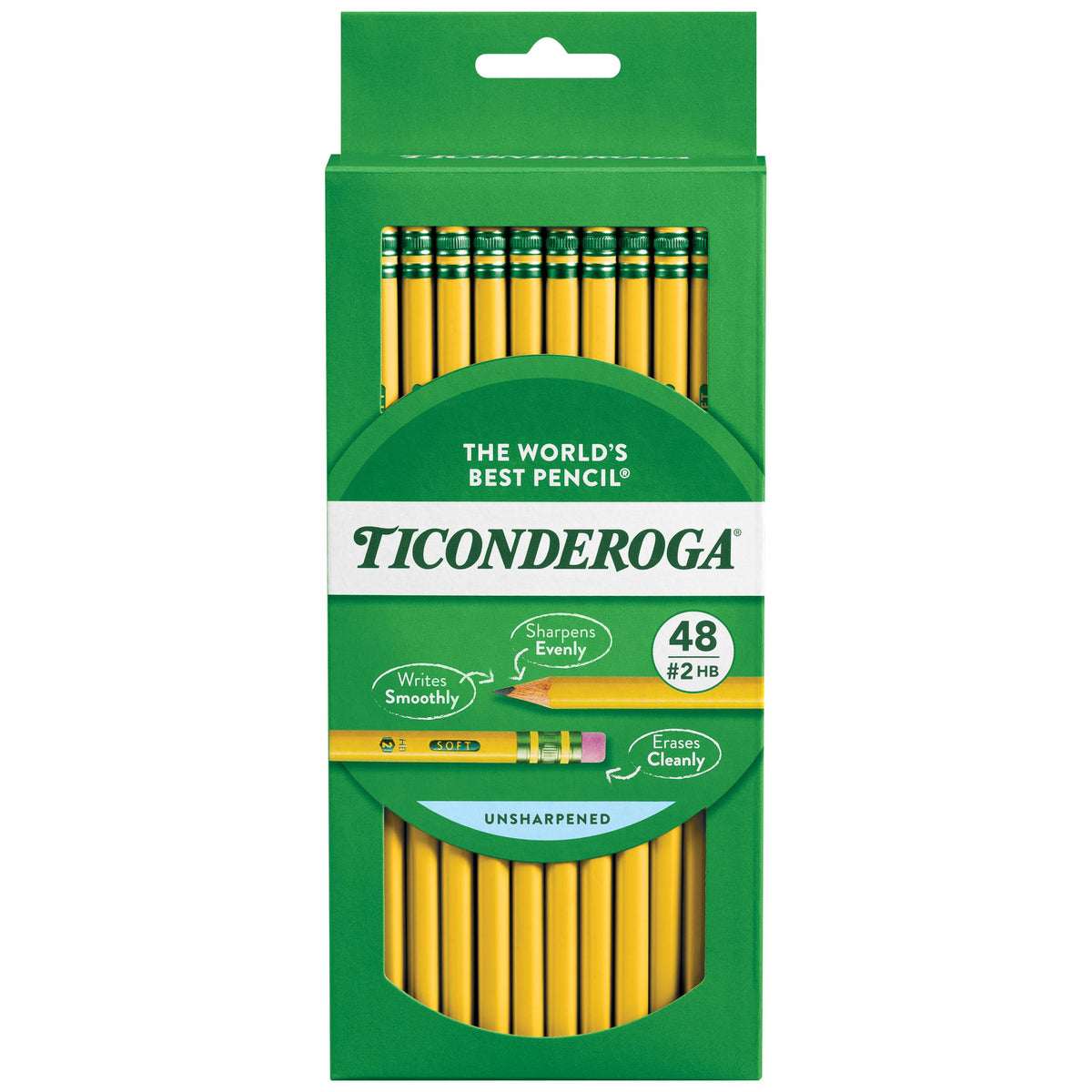 Ticonderoga Wood-Cased Pencils, Pre-Sharpened