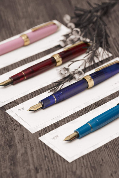 Sailor 11-0558-201 Fountain Pen, Four Seasons Weave, Moon and Night Water, Night Cherry Blossom, Fine Point