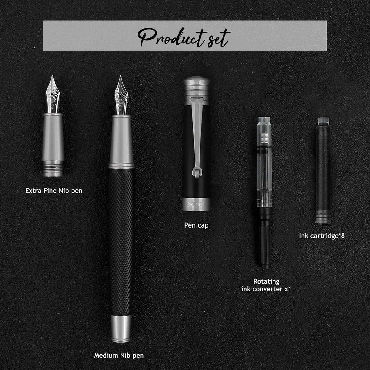 Classic Luxury Series Fountain Pen Set with Premium Gift Box
