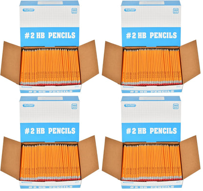 Rarlan Wood-Cased #2 HB Pencils, Pre-sharpened, 360 Count Bulk Pack