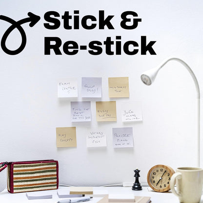 Post-it Super Sticky Notes, 3 x 3 in, Neutrality, 5 Pads, 90 Sheets/Pad