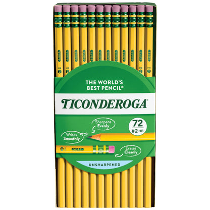 Ticonderoga Wood-Cased Pencils, Pre-Sharpened