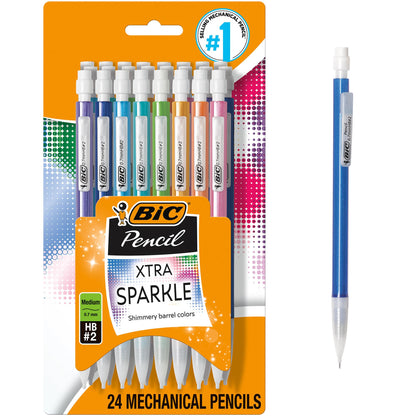 BIC Xtra-Precision Mechanical Pencils, Fine Point, 0.5mm, 24-Count Pack