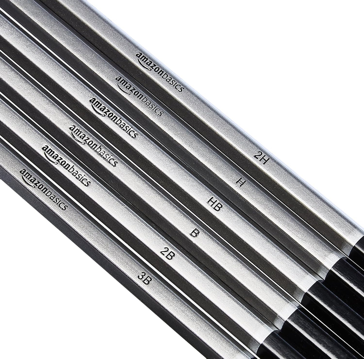 Amazon Basics Sketching and Drawing Art Pencil Kit, 17-Piece Set for Artists, Drawing Supplies with Pencils, Charcoal, Erasers, Sharpener for Shading, Black, White